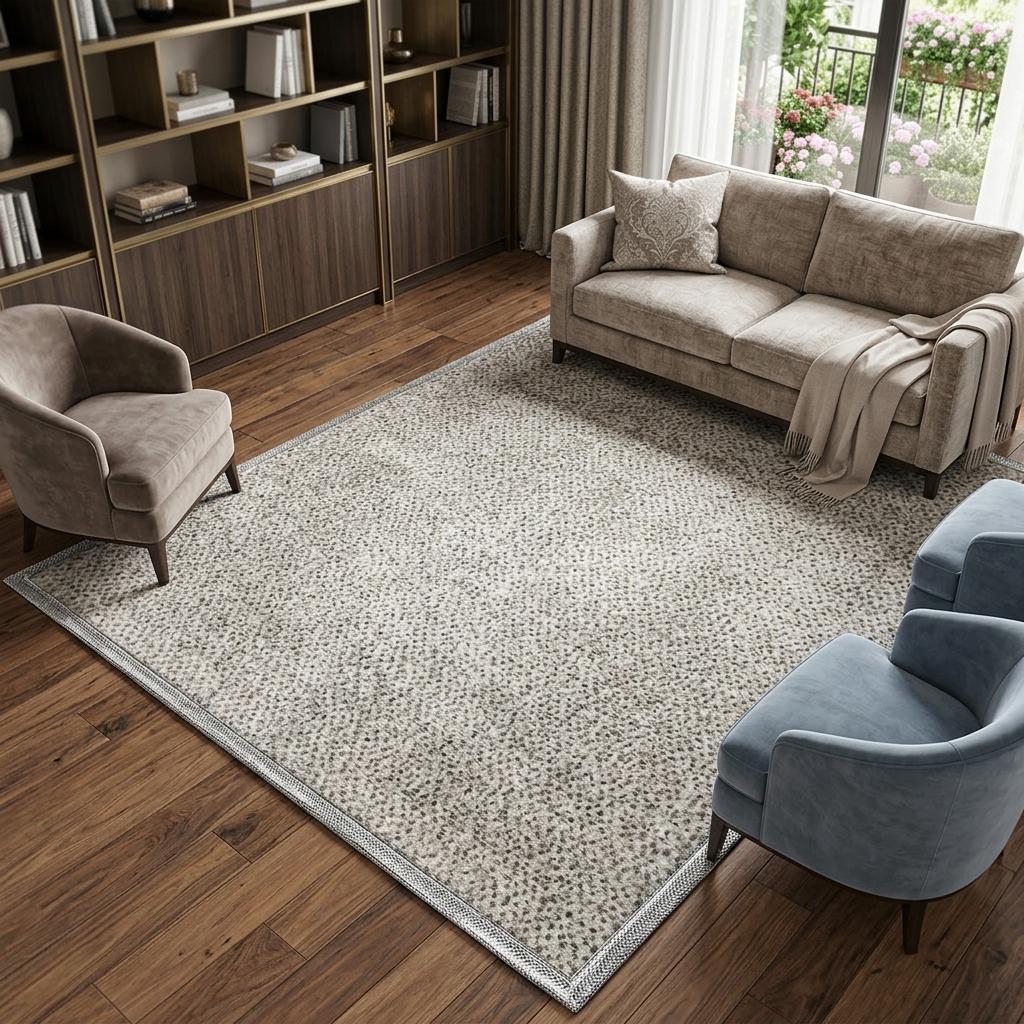 10' X 14' Ivory And Silver Geometric Shag Washable Area Rug With UV Protection - HomeRoots - Flyclothing LLC
