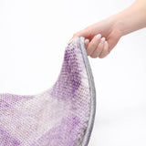 8' X 10' Lavender And Ivory Geometric Shag Washable Area Rug With UV Protection - HomeRoots - Flyclothing LLC