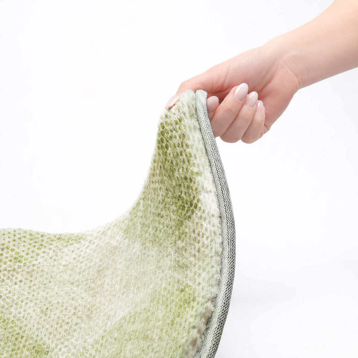 8' X 10' Mint Green And Ivory Geometric Shag Washable Area Rug With UV Protection - HomeRoots - Flyclothing LLC