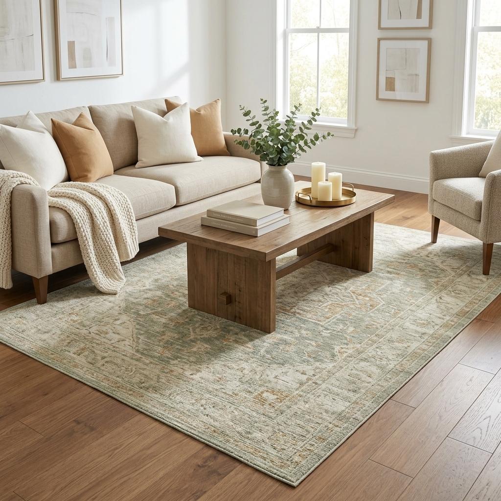 5' X 8' Teal And Ivory Geometric Shag Washable Area Rug With UV Protection - HomeRoots - Flyclothing LLC