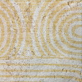 3' X 5' Gold And Ivory Geometric Shag Washable Area Rug With UV Protection - HomeRoots - Flyclothing LLC