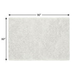 5' X 8' Gold And Ivory Geometric Shag Washable Area Rug With UV Protection - HomeRoots - Flyclothing LLC
