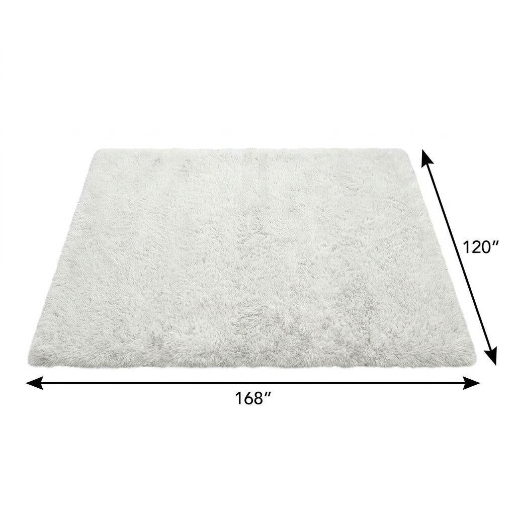 10' X 14' Gold And Ivory Geometric Shag Washable Area Rug With UV Protection - HomeRoots - Flyclothing LLC
