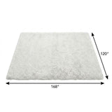 10' X 14' Gold And Ivory Geometric Shag Washable Area Rug With UV Protection - HomeRoots - Flyclothing LLC