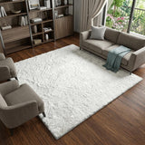 10' X 14' Green And Ivory Geometric Shag Washable Area Rug With UV Protection - HomeRoots - Flyclothing LLC