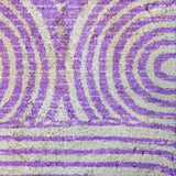 9' X 12' Purple And Ivory Geometric Shag Washable Area Rug With UV Protection - HomeRoots - Flyclothing LLC