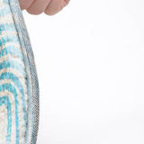 10' X 14' Teal And Ivory Geometric Shag Washable Area Rug With UV Protection - HomeRoots - Flyclothing LLC