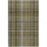 5' X 8' Taupe And Gray Plaid Shag Washable Area Rug With UV Protection - HomeRoots - Flyclothing LLC