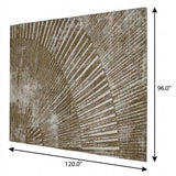 8' X 10' Chocolate And Ivory Geometric Shag Washable Area Rug With UV Protection - HomeRoots - Flyclothing LLC