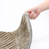10' X 14' Chocolate And Ivory Geometric Shag Washable Area Rug With UV Protection - HomeRoots - Flyclothing LLC