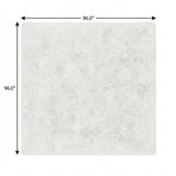 8' Gray And Silver Geometric Shag Washable Round Rug With UV Protection - HomeRoots - Flyclothing LLC