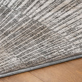 10' X 14' Gray And Silver Geometric Shag Washable Area Rug With UV Protection - HomeRoots - Flyclothing LLC