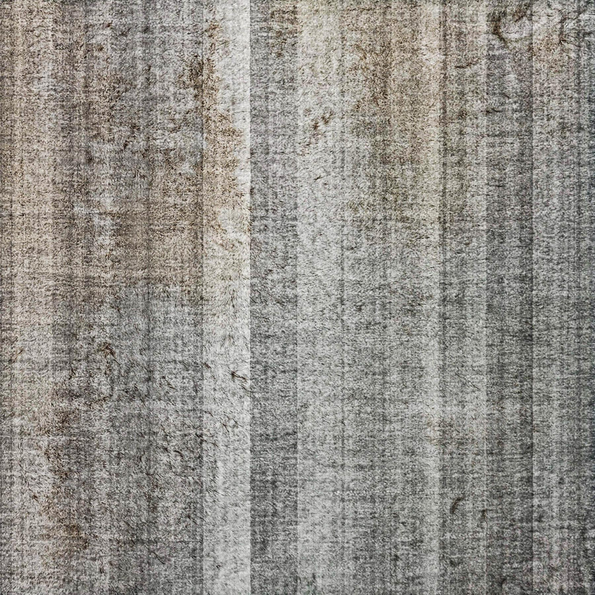 3' X 5' Gray And Silver Striped Shag Washable Area Rug With UV Protection - HomeRoots - Flyclothing LLC