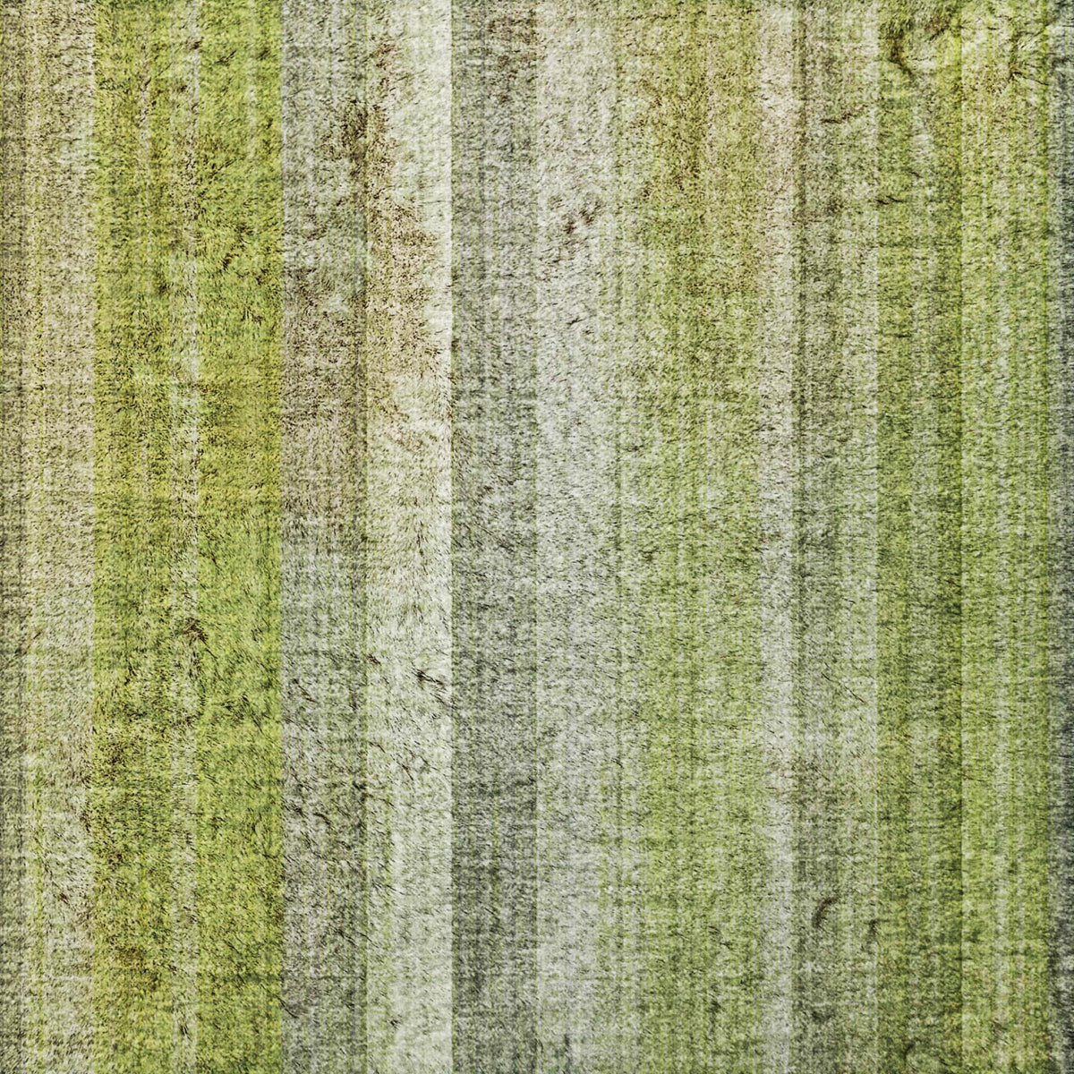 5' X 8' Green And Gray Striped Shag Washable Area Rug With UV Protection - HomeRoots - Flyclothing LLC