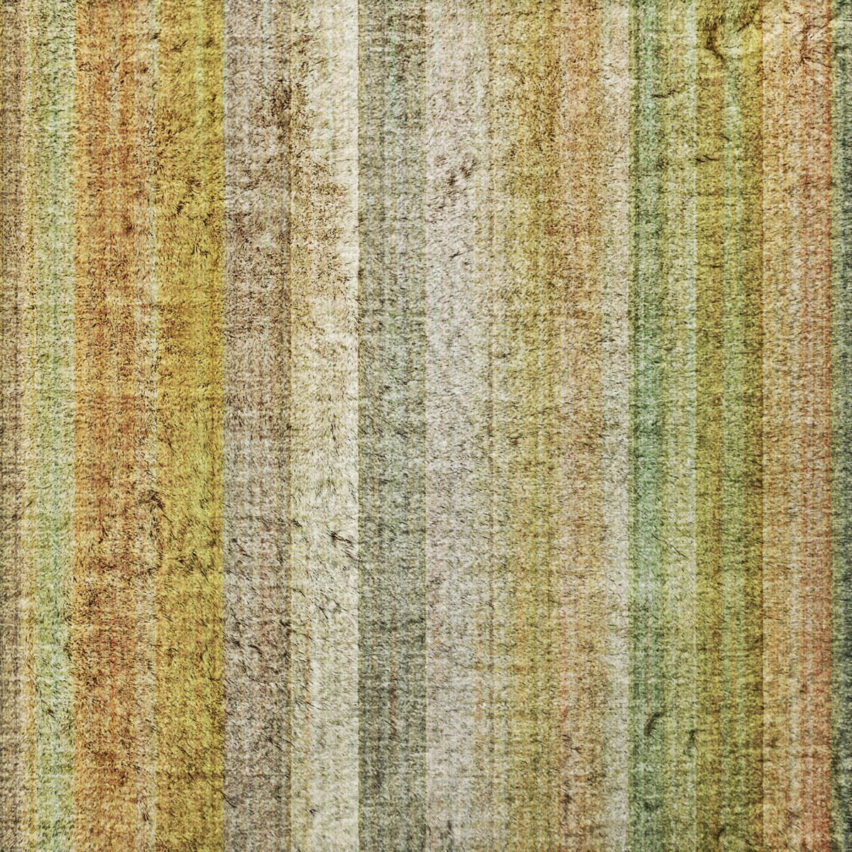 8' X 10' Khaki And Gold Striped Shag Washable Area Rug With UV Protection - HomeRoots - Flyclothing LLC