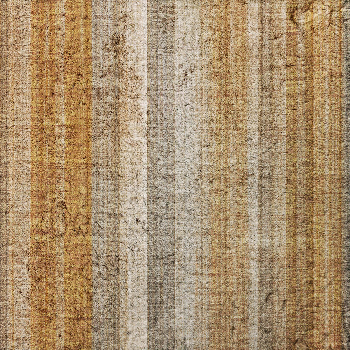 3' X 5' Orange And Gray Striped Shag Washable Area Rug With UV Protection - HomeRoots - Flyclothing LLC