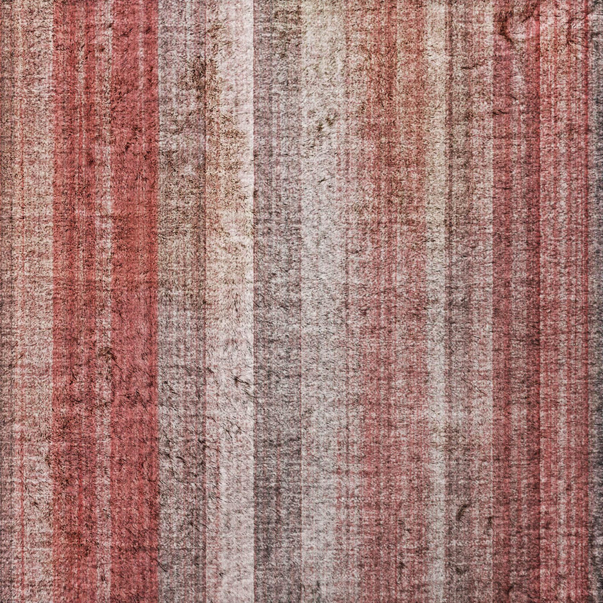 9' X 12' Red And Gray Striped Shag Washable Area Rug With UV Protection - HomeRoots - Flyclothing LLC