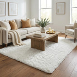 5' X 8' Green And Gold Abstract Shag Washable Area Rug With UV Protection - HomeRoots - Flyclothing LLC