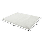8' X 10' Green And Gold Abstract Shag Washable Area Rug With UV Protection - HomeRoots - Flyclothing LLC