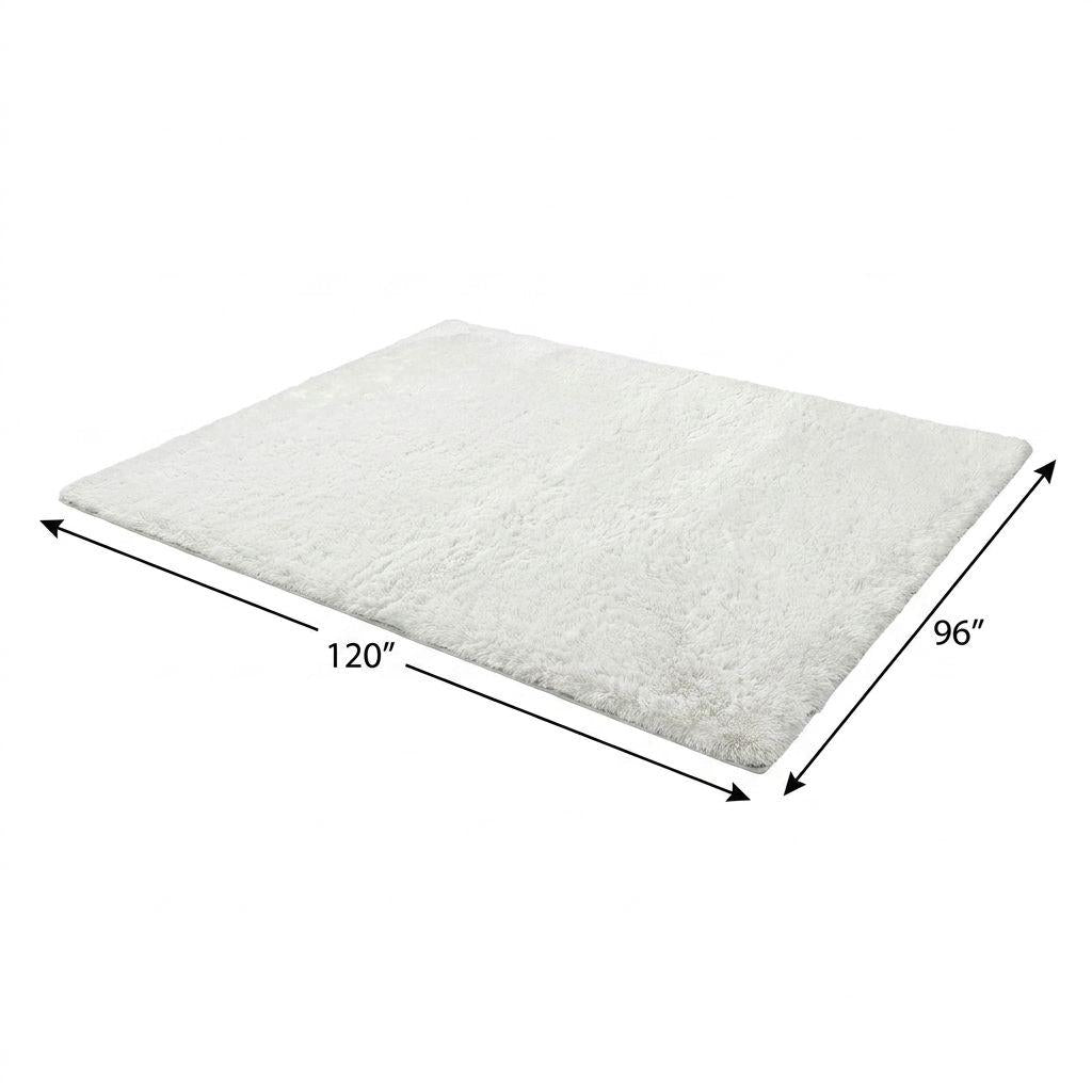 8' X 10' Green And Gold Abstract Shag Washable Area Rug With UV Protection - HomeRoots - Flyclothing LLC