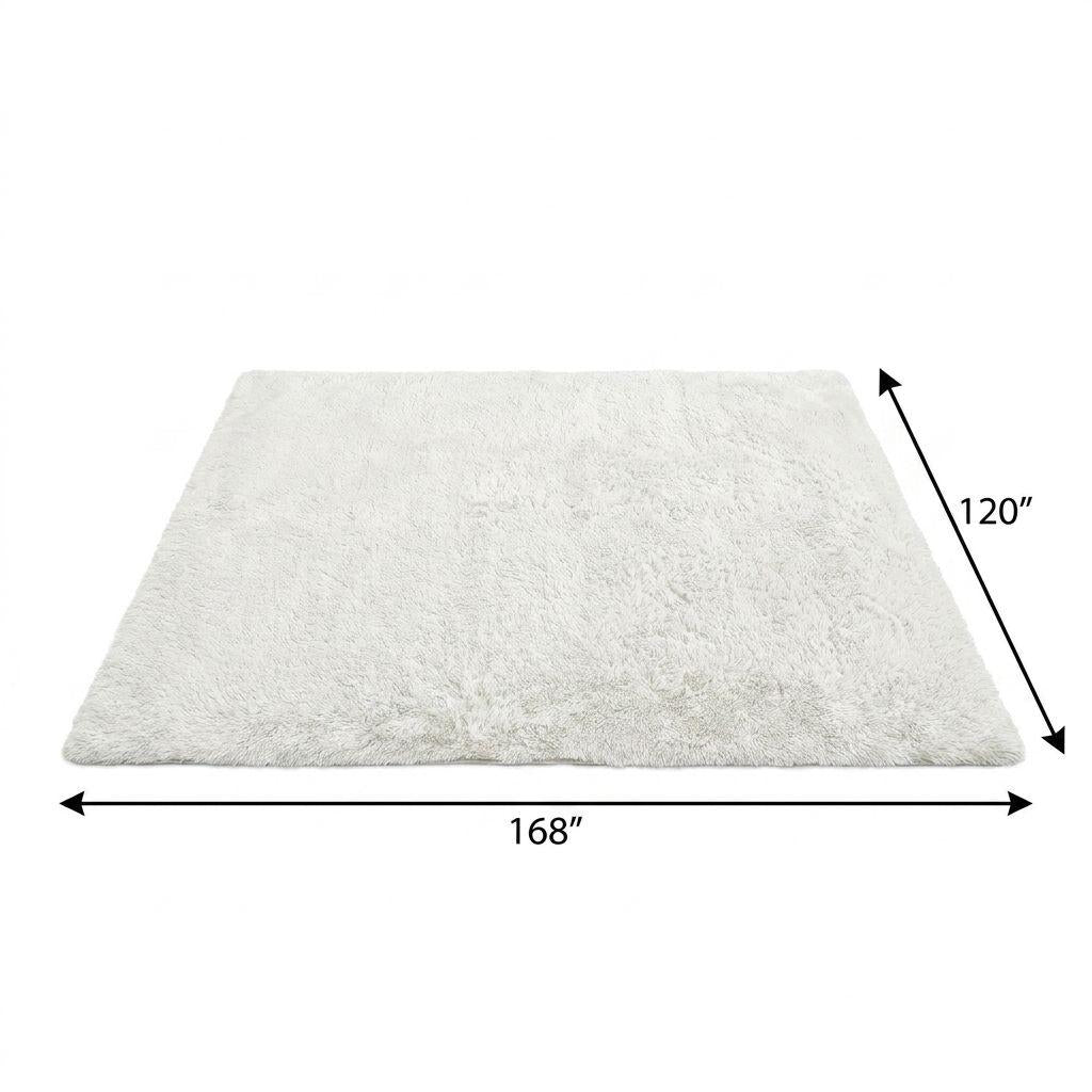 10' X 14' Green And Gold Abstract Shag Washable Area Rug With UV Protection - HomeRoots - Flyclothing LLC