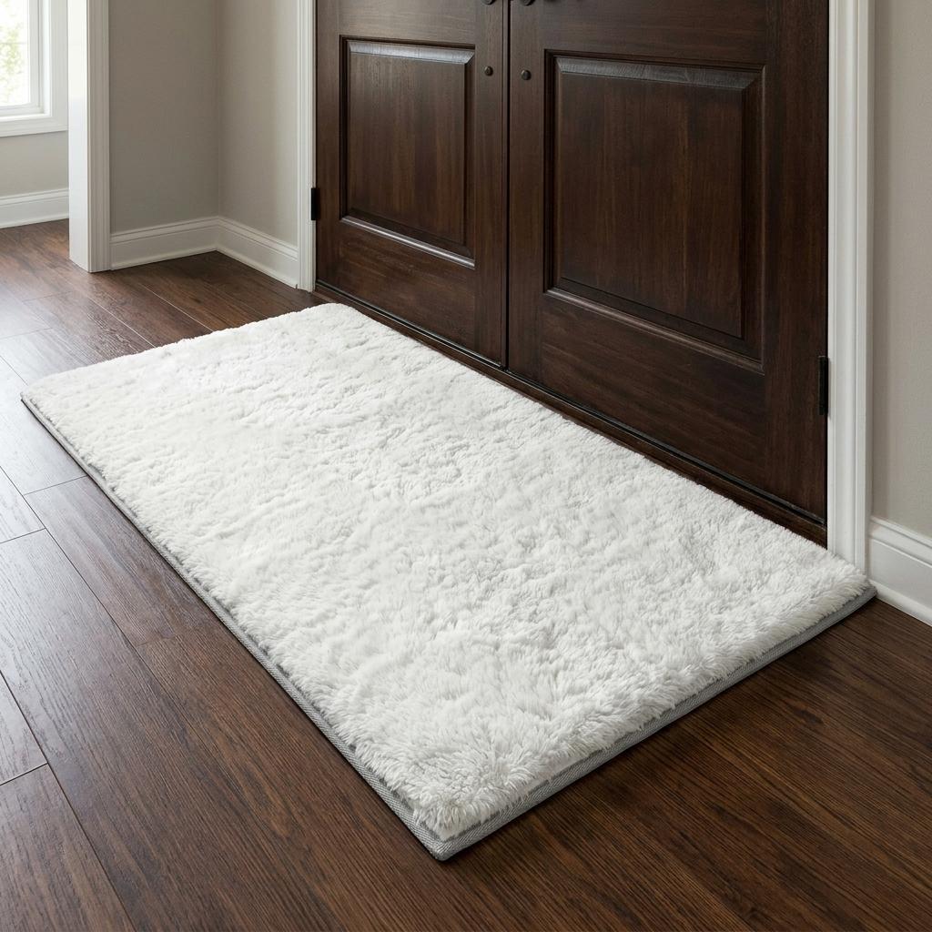3' X 5' Ivory And Taupe Abstract Shag Washable Area Rug With UV Protection - HomeRoots - Flyclothing LLC