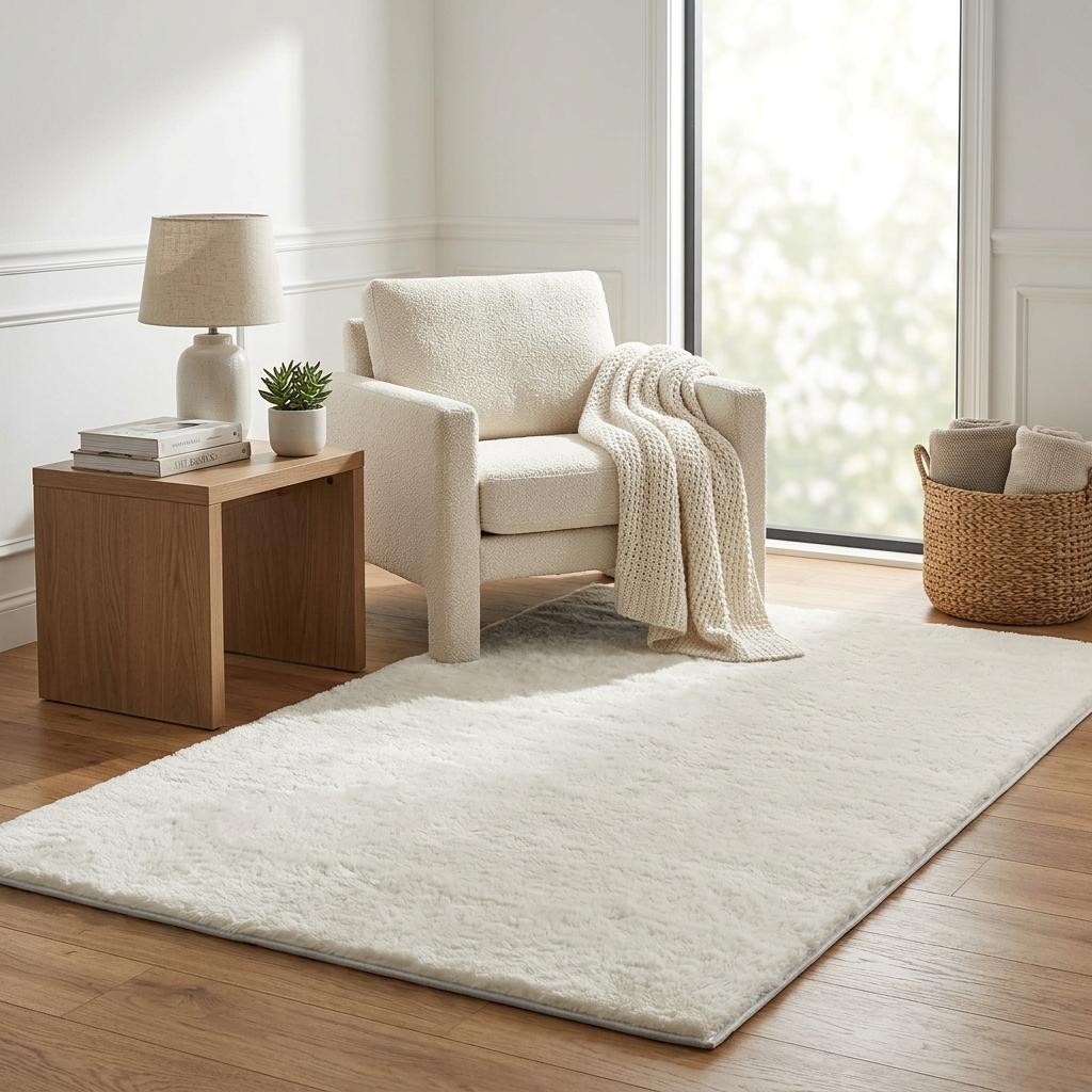5' X 8' Ivory And Taupe Abstract Shag Washable Area Rug With UV Protection - HomeRoots - Flyclothing LLC