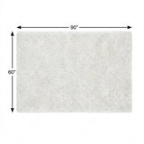 5' X 8' Ivory And Taupe Abstract Shag Washable Area Rug With UV Protection - HomeRoots - Flyclothing LLC