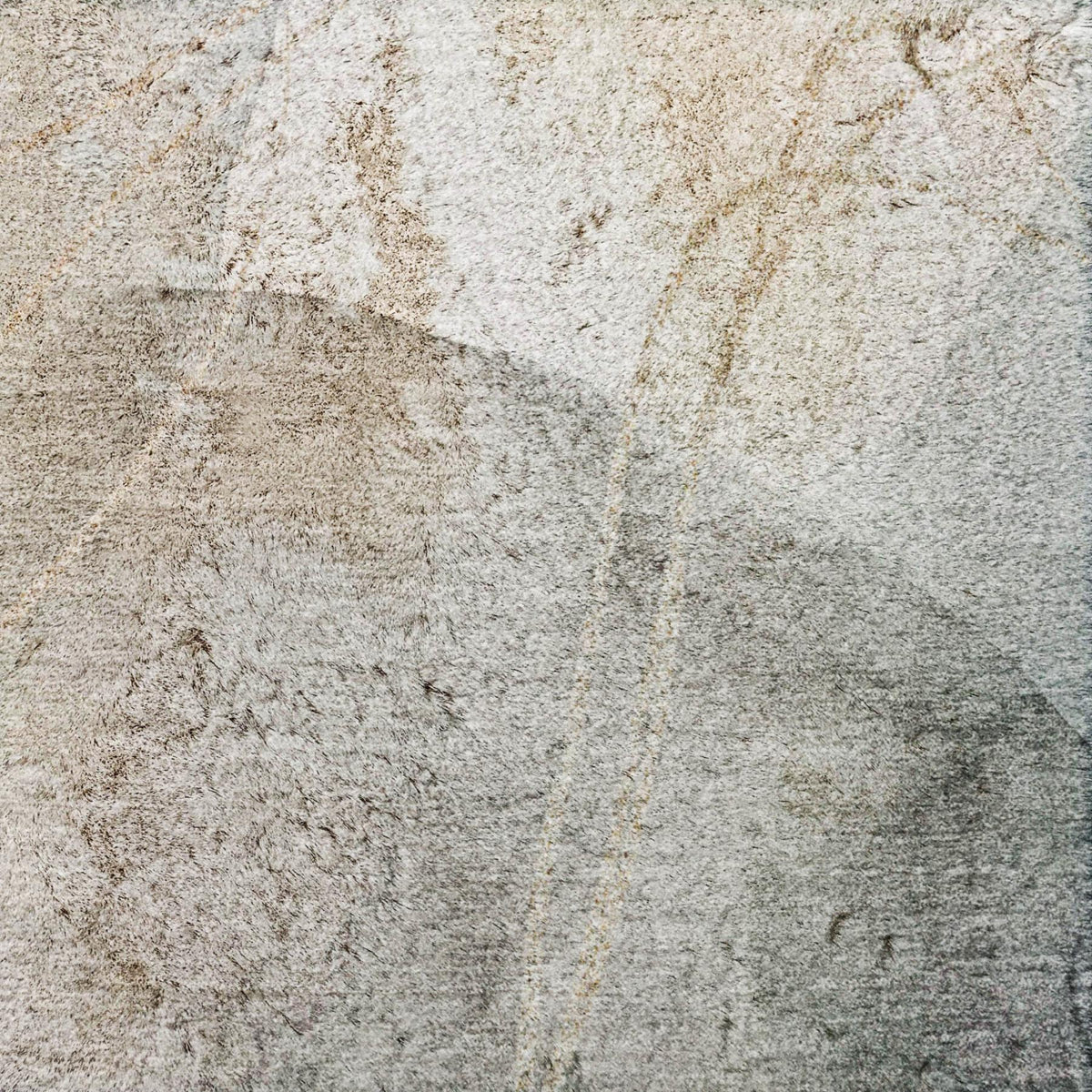 8' X 10' Ivory And Taupe Abstract Shag Washable Area Rug With UV Protection - HomeRoots - Flyclothing LLC