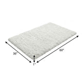 3' X 5' Teal And Blue Abstract Shag Washable Area Rug With UV Protection - HomeRoots - Flyclothing LLC