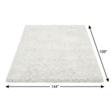 9' X 12' Teal And Blue Abstract Shag Washable Area Rug With UV Protection - HomeRoots - Flyclothing LLC