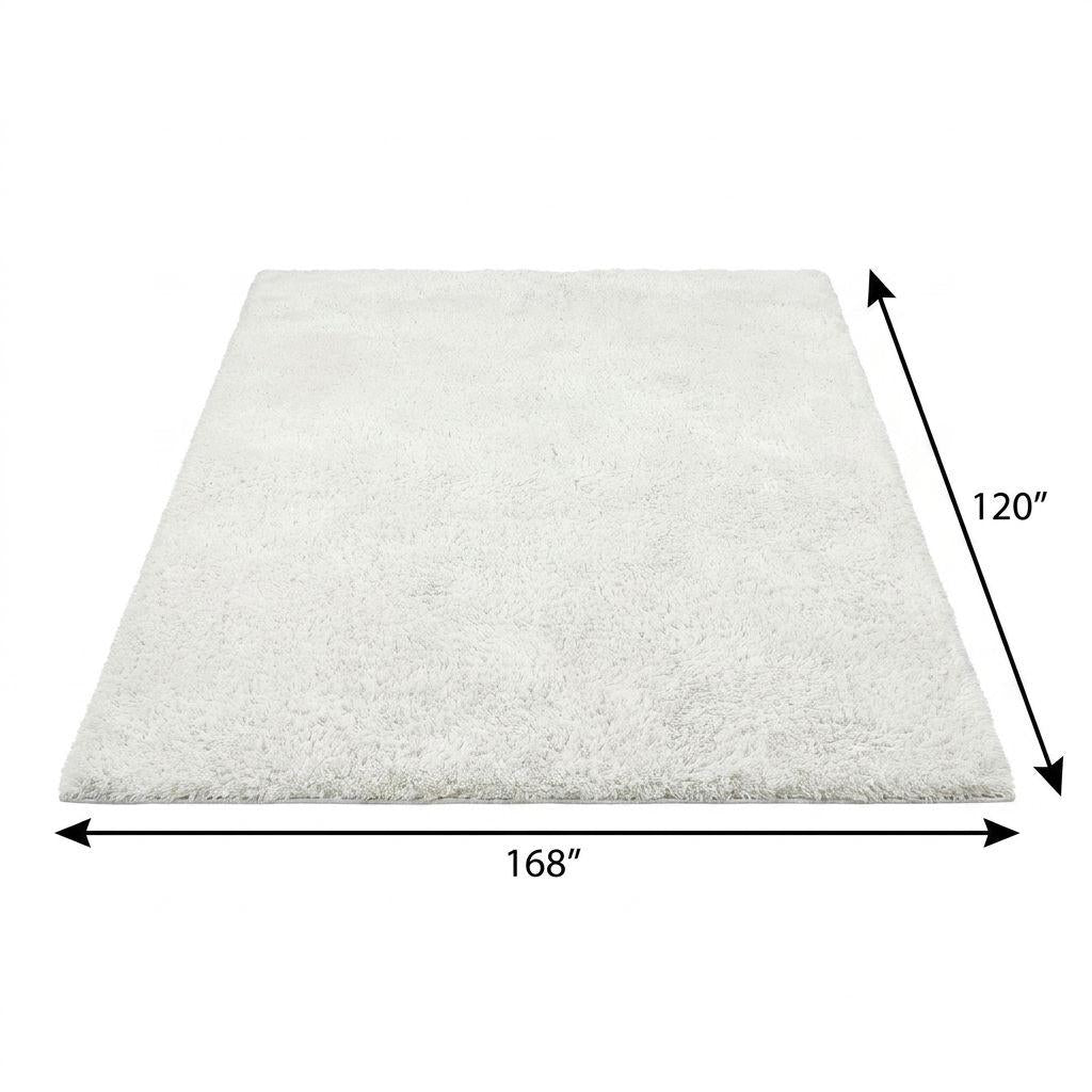 10' X 14' Teal And Blue Abstract Shag Washable Area Rug With UV Protection - HomeRoots - Flyclothing LLC