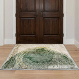 3' X 5' Beige And Copper Abstract Shag Washable Area Rug With UV Protection - HomeRoots - Flyclothing LLC