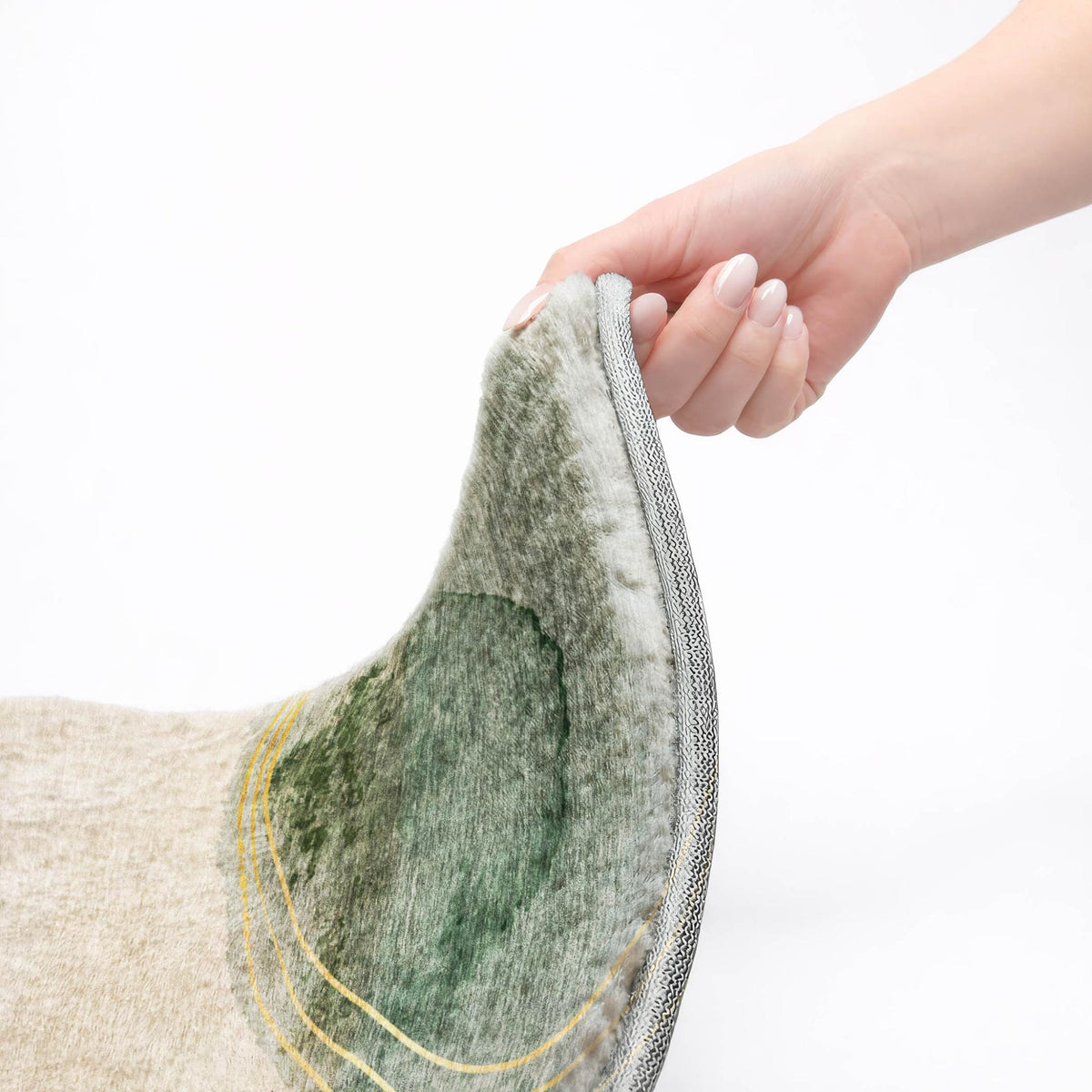5' X 8' Beige And Copper Abstract Shag Washable Area Rug With UV Protection - HomeRoots - Flyclothing LLC