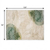 8' X 10' Beige And Copper Abstract Shag Washable Area Rug With UV Protection - HomeRoots - Flyclothing LLC