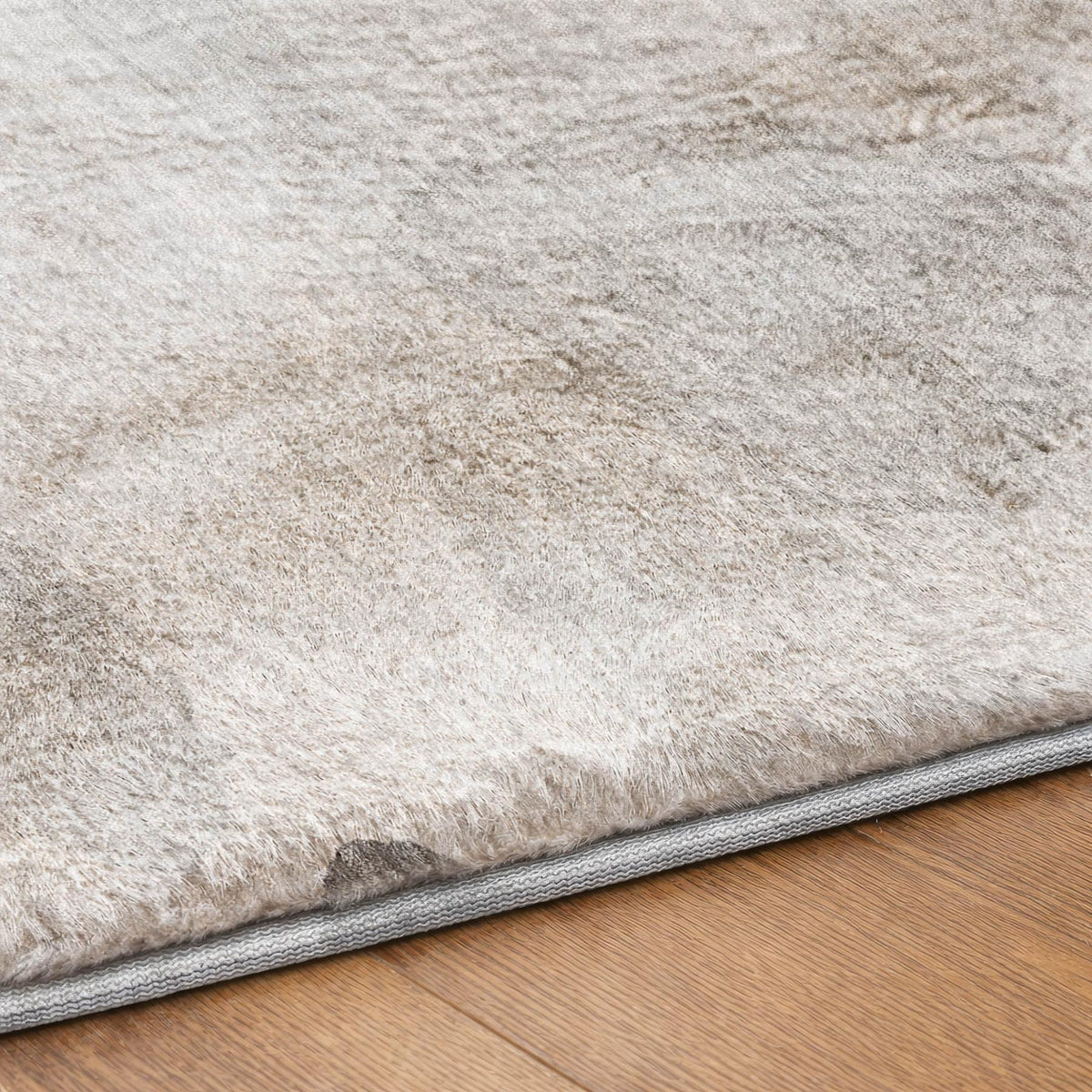 8' X 10' Gray And Silver Abstract Shag Washable Area Rug With UV Protection - HomeRoots - Flyclothing LLC