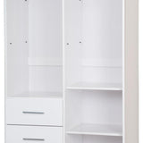 72" White Solid Wood Two Door Three Drawer Combo Dresser - HomeRoots - Flyclothing LLC