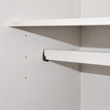 72" White Solid Wood Mirrored Three Door Three Drawer Combo Dresser - HomeRoots - Flyclothing LLC