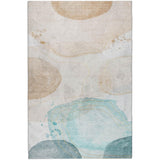 8' X 10' Beige And Ivory Abstract Shag Washable Area Rug With UV Protection - HomeRoots - Flyclothing LLC