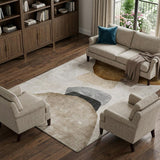 10' X 14' Brown And Gray Abstract Shag Washable Area Rug With UV Protection - HomeRoots - Flyclothing LLC