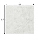 8' Gray And Silver Abstract Shag Washable Round Rug With UV Protection - HomeRoots - Flyclothing LLC