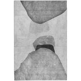 9' X 12' Gray And Silver Abstract Shag Washable Area Rug With UV Protection - HomeRoots - Flyclothing LLC