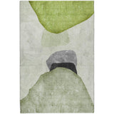 8' X 10' Green And Fern Green Abstract Shag Washable Area Rug With UV Protection - HomeRoots - Flyclothing LLC