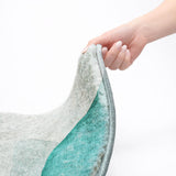 10' X 14' Teal And Gray Abstract Shag Washable Area Rug With UV Protection - HomeRoots - Flyclothing LLC