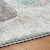 10' X 14' Teal And Gray Abstract Shag Washable Area Rug With UV Protection - HomeRoots - Flyclothing LLC