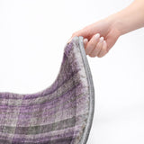 8' X 10' Purple And Gray Plaid Shag Washable Area Rug With UV Protection - HomeRoots - Flyclothing LLC