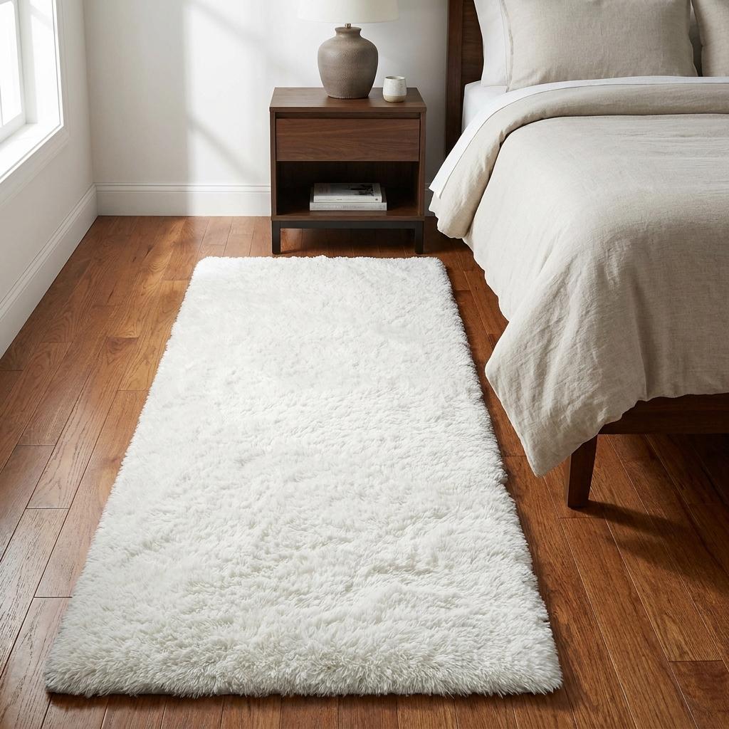 3' X 5' Brown And Ivory Geometric Shag Washable Area Rug With UV Protection - HomeRoots - Flyclothing LLC