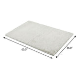 3' X 5' Gold And Ivory Geometric Shag Washable Area Rug With UV Protection - HomeRoots - Flyclothing LLC
