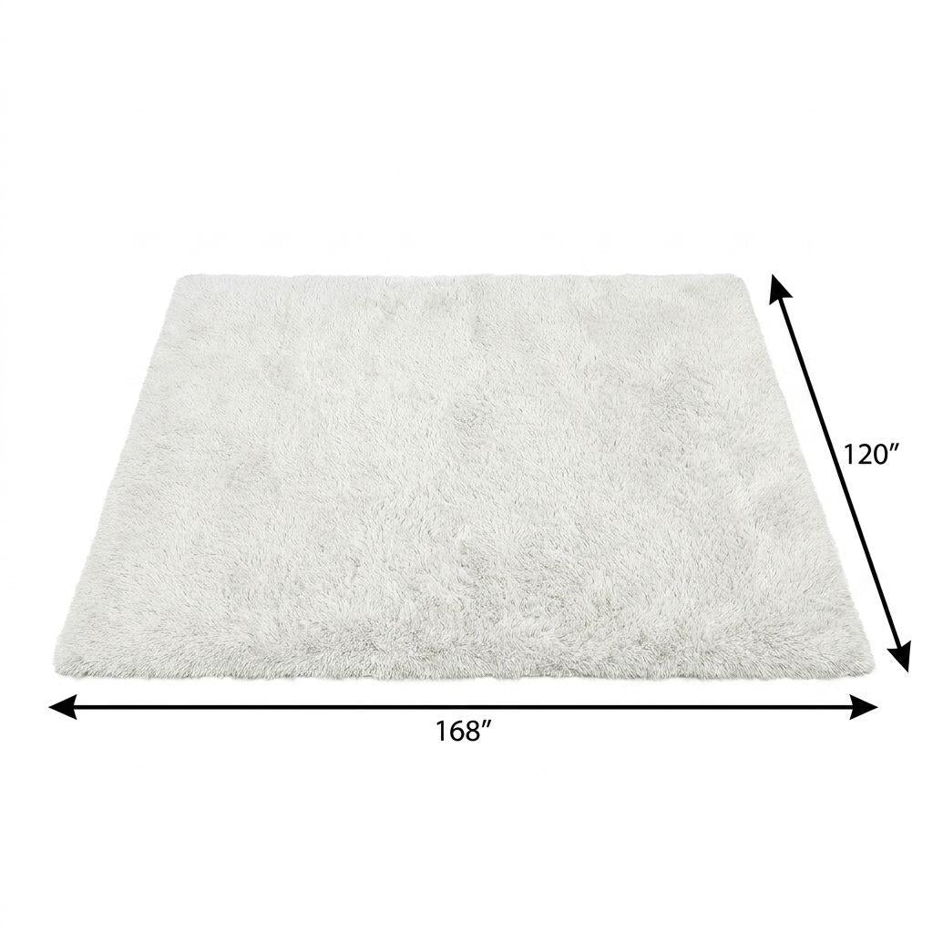 10' X 14' Gold And Ivory Geometric Shag Washable Area Rug With UV Protection - HomeRoots - Flyclothing LLC