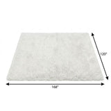 10' X 14' Gold And Ivory Geometric Shag Washable Area Rug With UV Protection - HomeRoots - Flyclothing LLC